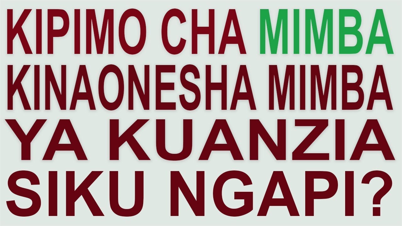 Kipimo cha mimba kinasoma baada ya siku ngapi/  kinaonyesha mimba ya kuanzia siku ngapi?