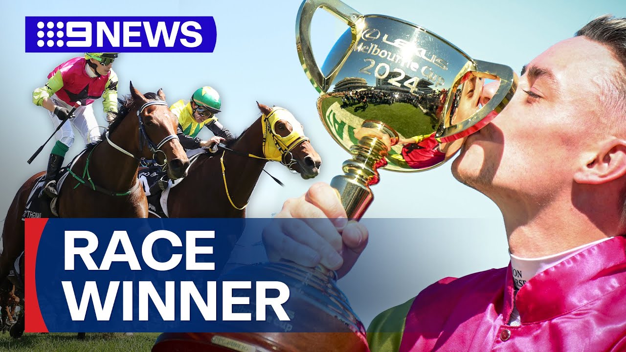 ‘Pinch me, I’m dreaming’: $81 outsider Knight’s Choice wins Melbourne Cup 2024 | 9 News Australia