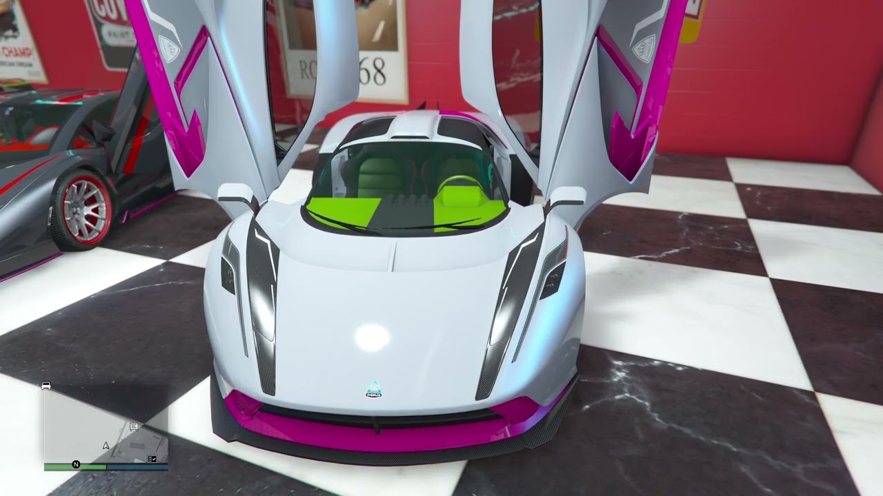 GTA V ONLINE . HYPER CARS vs SUV SNOW SPEED RUN. WOK AND PLAY.THE VINEWOOD CARCLUB.