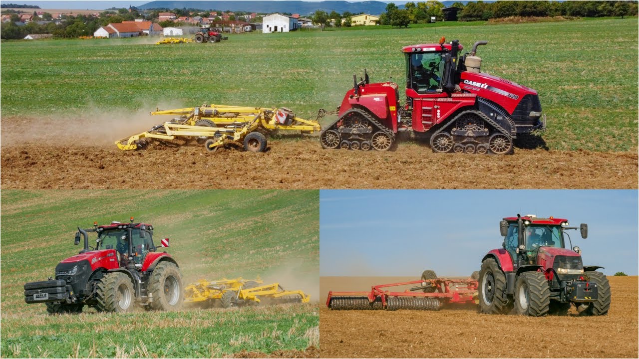 🔴Poľné práce 2023 - 3x CASE IH (Quadtrac 620 AFS, Magnum 400 AFS, Puma 240 CVX), T-Agro Čeľadice