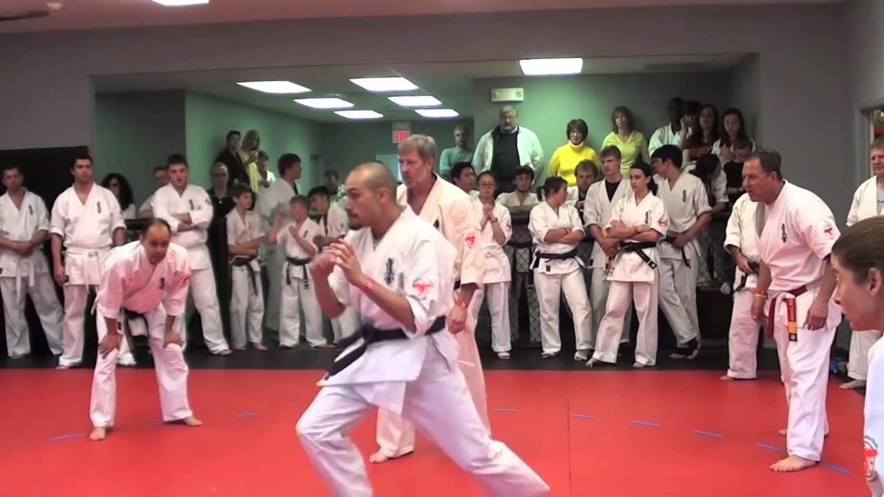 Kyokushin Kumite Full Contact Sparring in the Ring of Oyama at Spring Gashuka