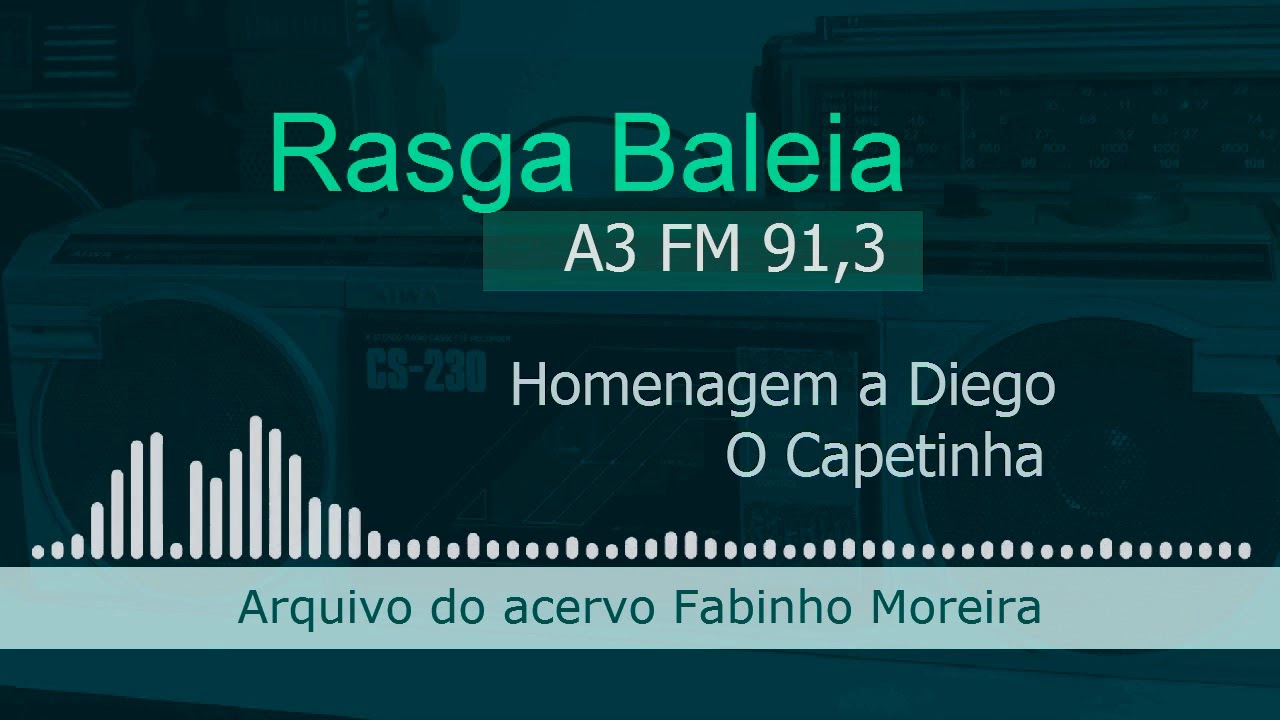 Rasga Baleia na A3 FM 91,3 em homenagem a Diego 