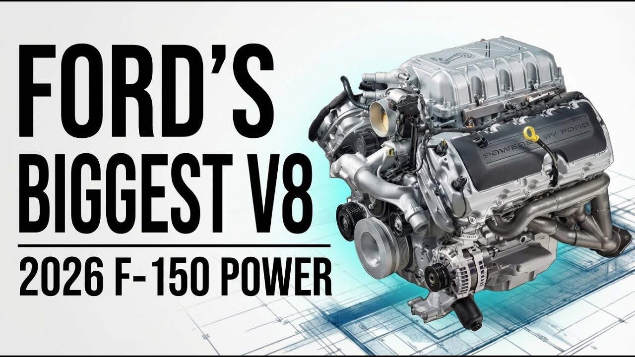 Ford представляет двигатель Monster V8 для Ford F-150 2026 года