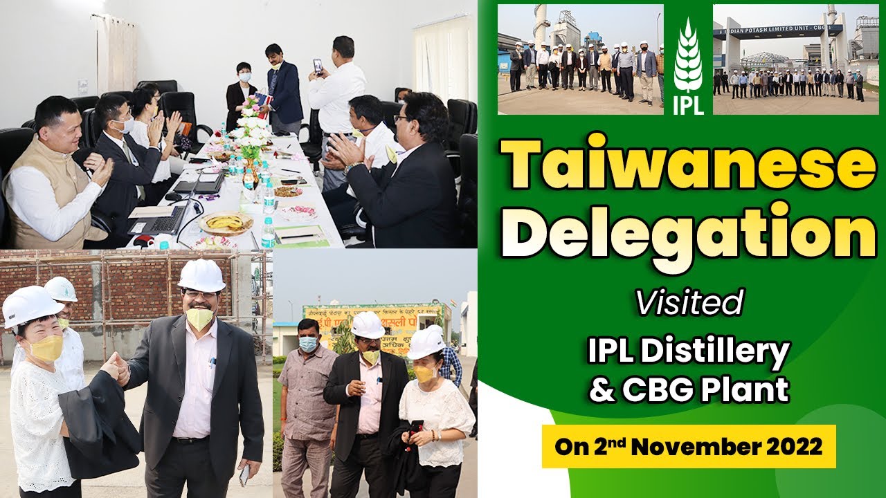Taiwanese delegation visited IPL Distillery & CBG Plant | Indian Potash Limited