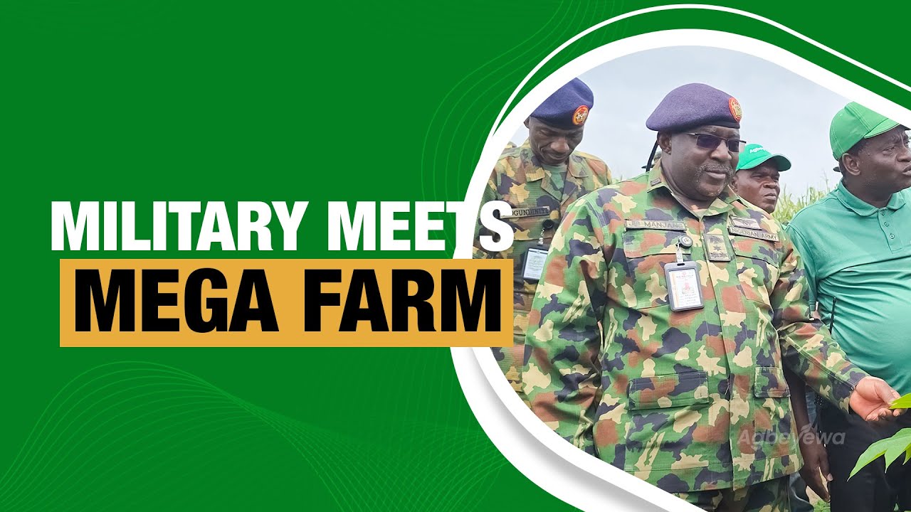 Nigerian Army Tours the Biggest Cassava Farm in Nigeria