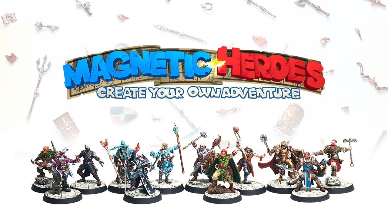 Magnetic Heroes: modular miniatures for fantasy roleplay