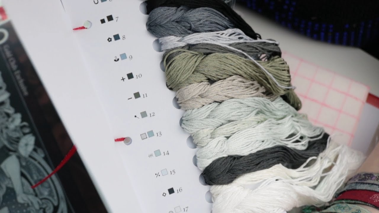 Flosstube #007 Gecko Rouge, Silk vs. DMC and Sewandso haul
