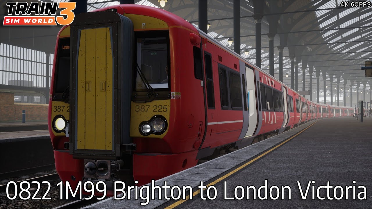 0822 1M99 Brighton to London Victoria - Brighton Main Line - Class 387 - Train Sim World 3