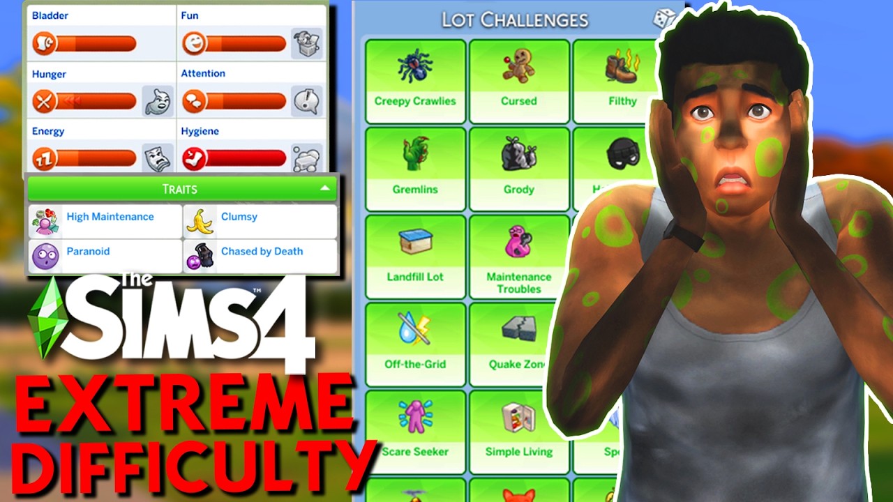 Смогу ли я выжить в The Sims 4 на САМОМ СЛОЖНОМ уровне сложности?