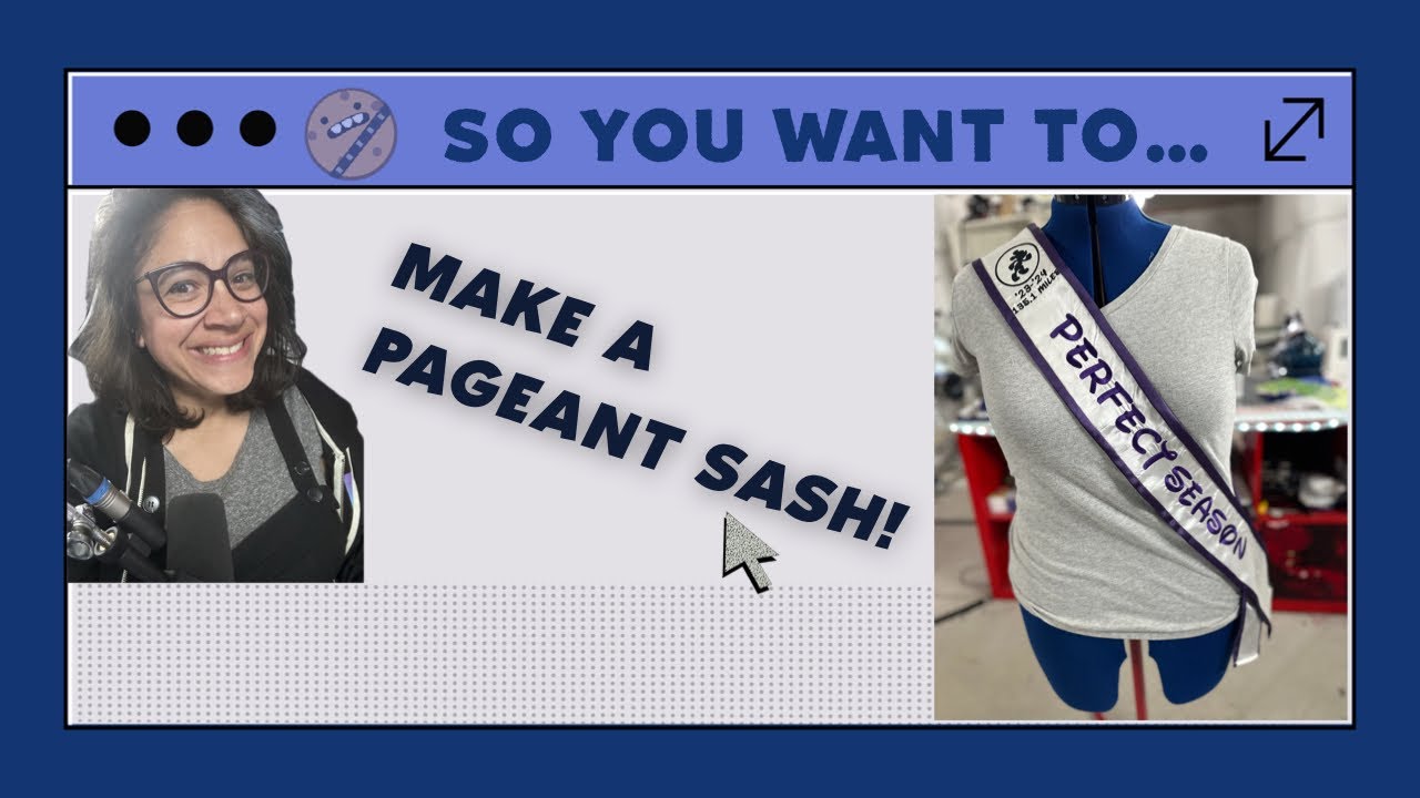 How to make your very own Pageant Style Sash