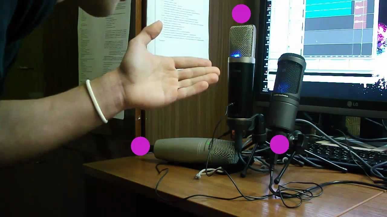 Test USB microphones AT2020, Samson C01U, M-audio
