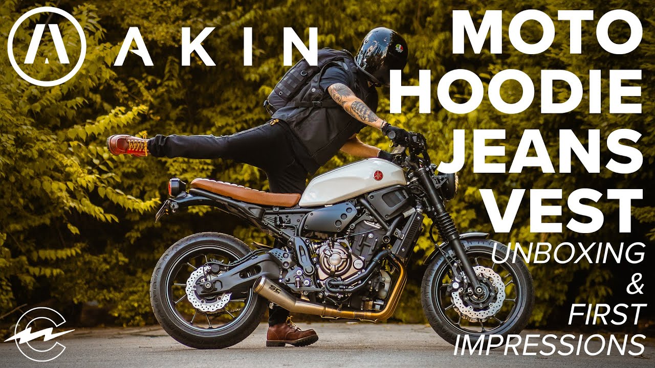 AKIN MOTORCYCLE JEANS, HOODIE & VEST - Unboxing & First Impressions