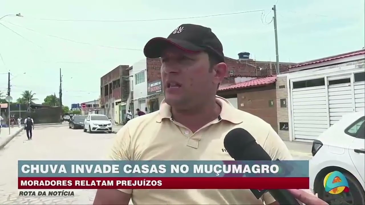 Rota da notícia- Fortes chuvas atingem casas no Muçumagro e causam danos