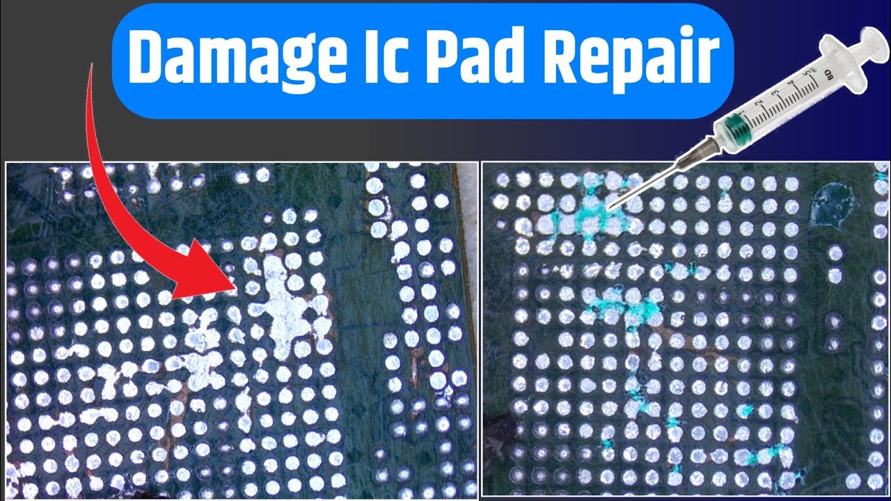 Damage Ic Repair | Ic Pad Repair | Micro Uv Masking Trick | Cpu Reballing Trick