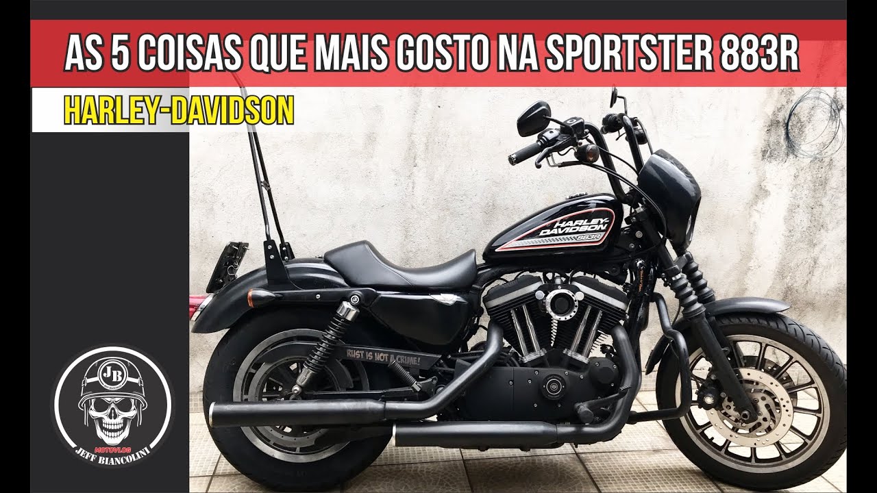 AS CINCO COISAS QUE MAIS GOSTO NA SPORTSTER 883R - HARLEY DAVIDSON