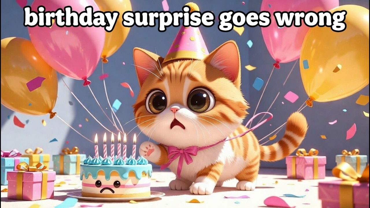 Cati’s Birthday Surprise Gone Wrong #trending#cutecat #kidslearning#moralstory#ChuChu TV #cute