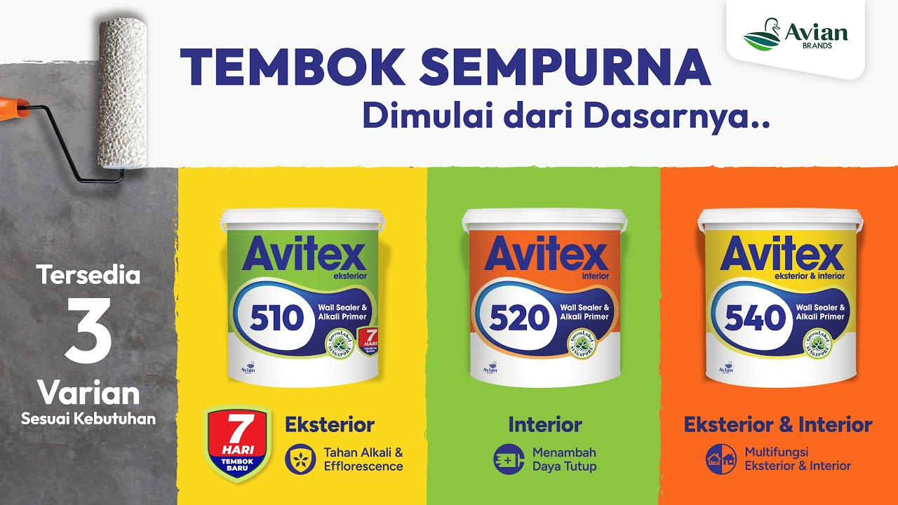 Video Produk Avitex Wall Sealer & Alkali Primer