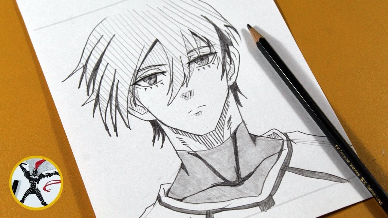 How to Draw Rin Itoshi Step by Step – Easy Blue Lock Anime Tutorial