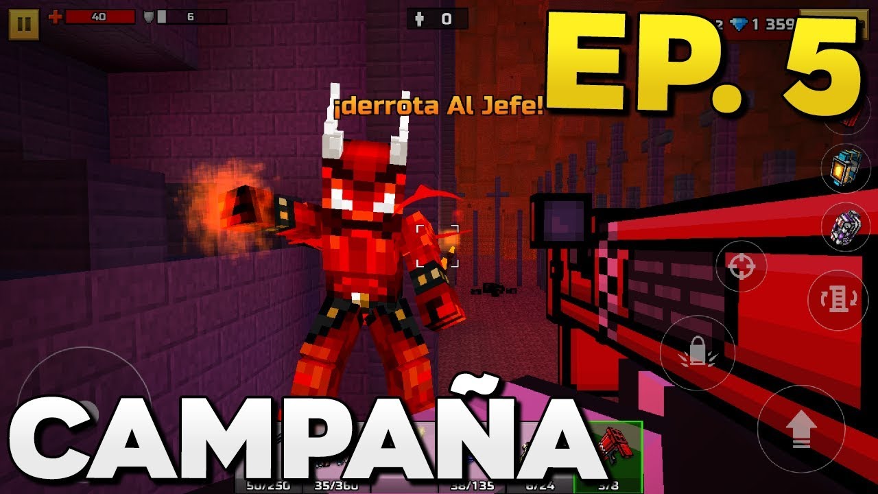 CASTILLO INFERNAL! 🔥 | Campaña Hardcore Ep. 5 - T2 (Mundo de Bloques) | Pixel Gun 3D
