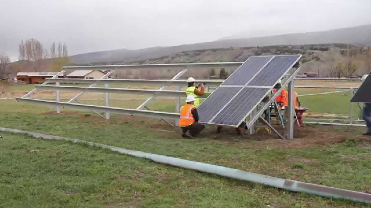 8.4 kW Ground Mount Install Time Lapse at Solar Energy International's Paonia Campus