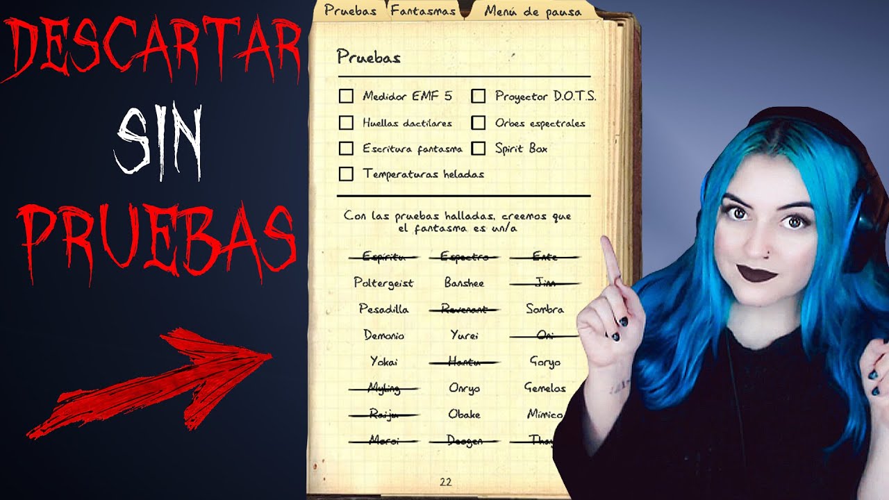 GUIA PHASMOPHOBIA SIN PRUEBAS! COMO DESCARTAR FANTASMAS Y POR QUE DE MANERA RAPIDA!