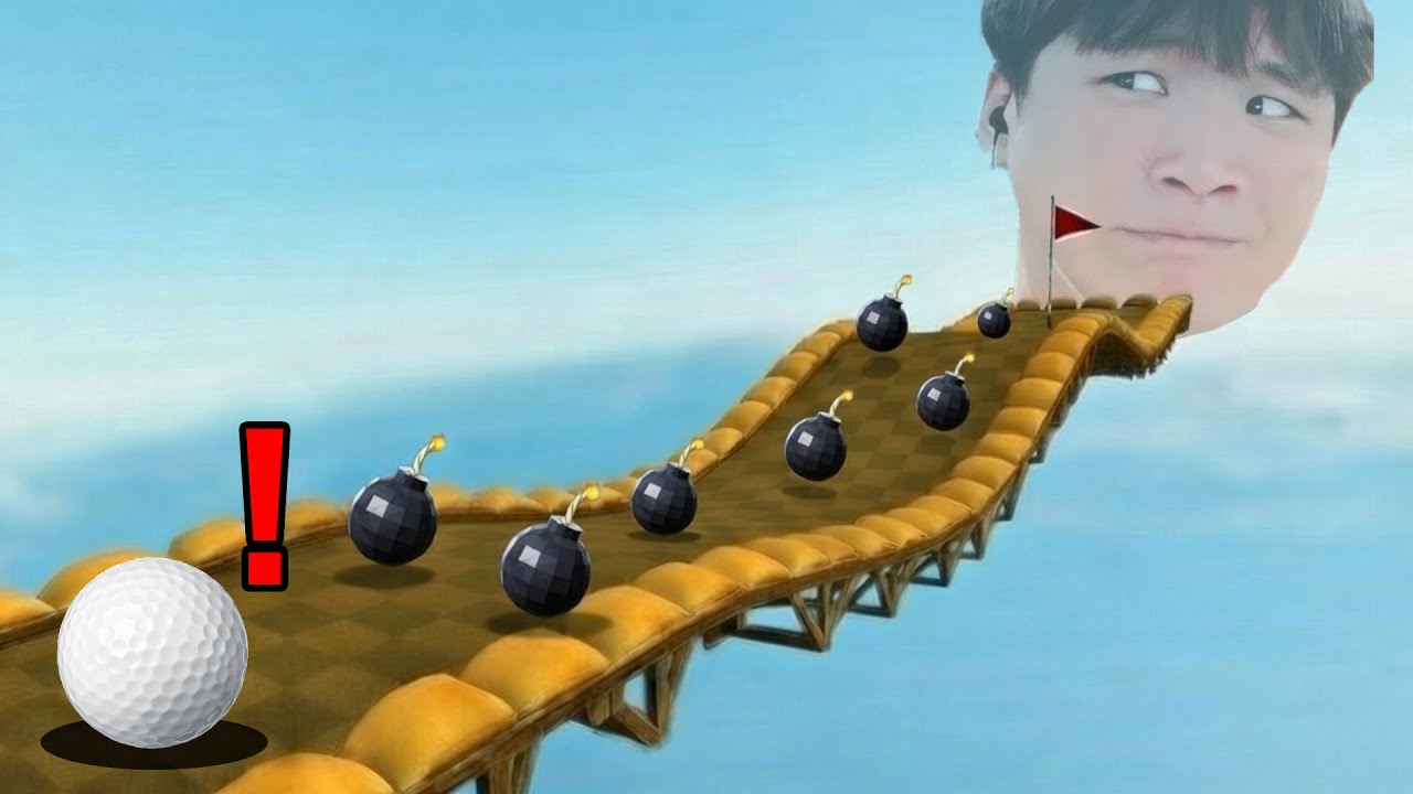 【紅月】全是炸彈！氣到我把偏頭放在封面的超難高爾夫關卡 | Golf With Your Friends