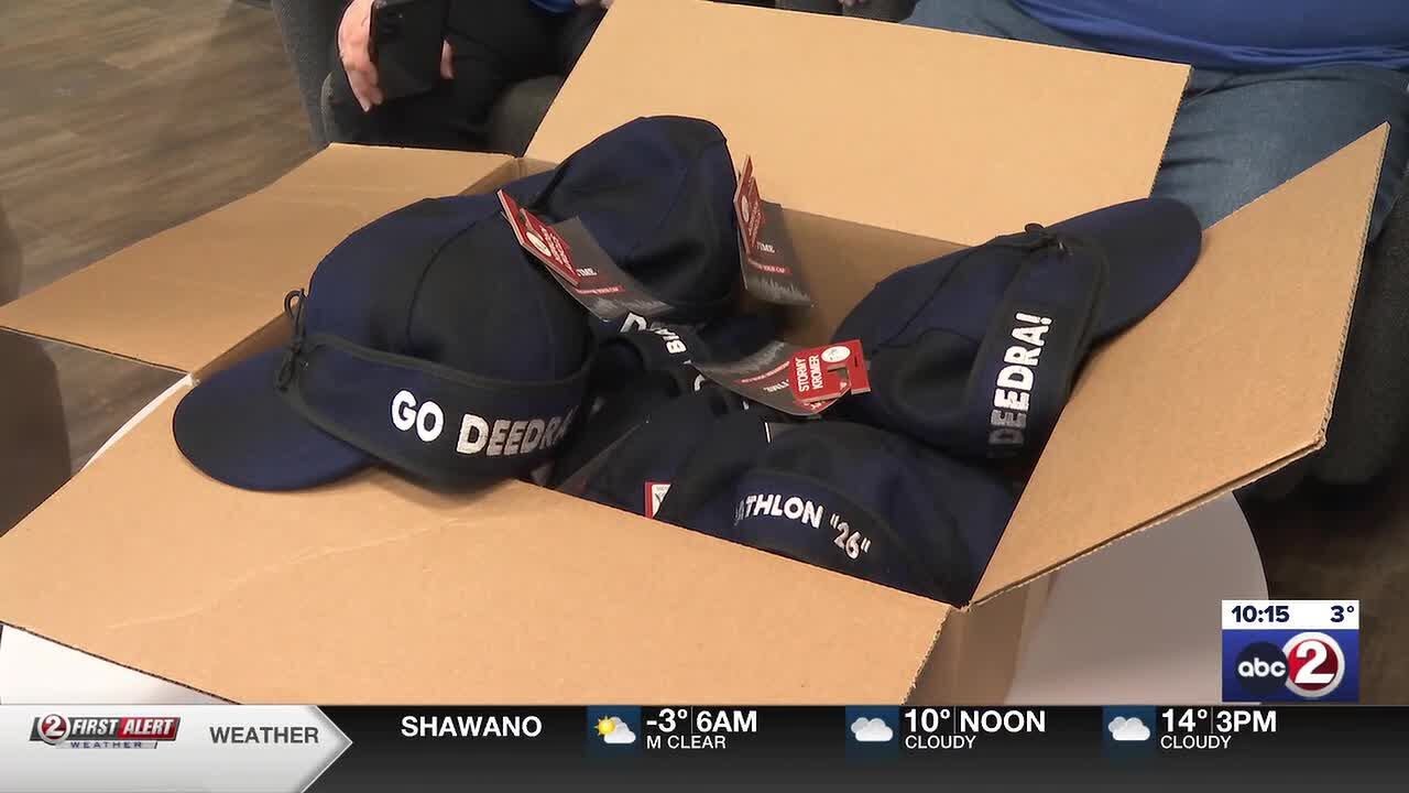 Pulaski native Deedra Irwin, Stormy Kromer team up with customized hats for Olympic athlete’s fam...