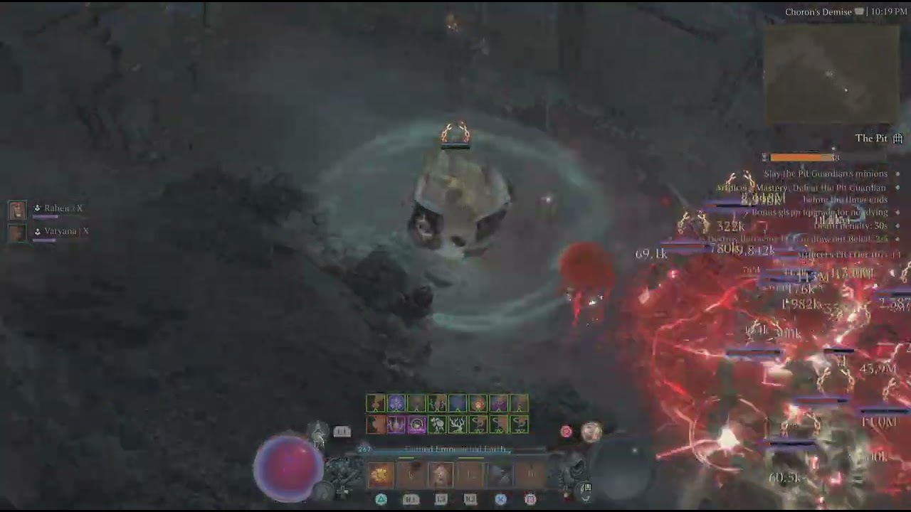Diablo IV Season 11 Druid Fleshrender pit 107