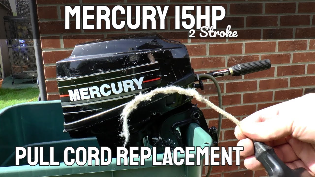 Mercury 15hp 2 Stroke Outboard Motor Pull Cord Replacement