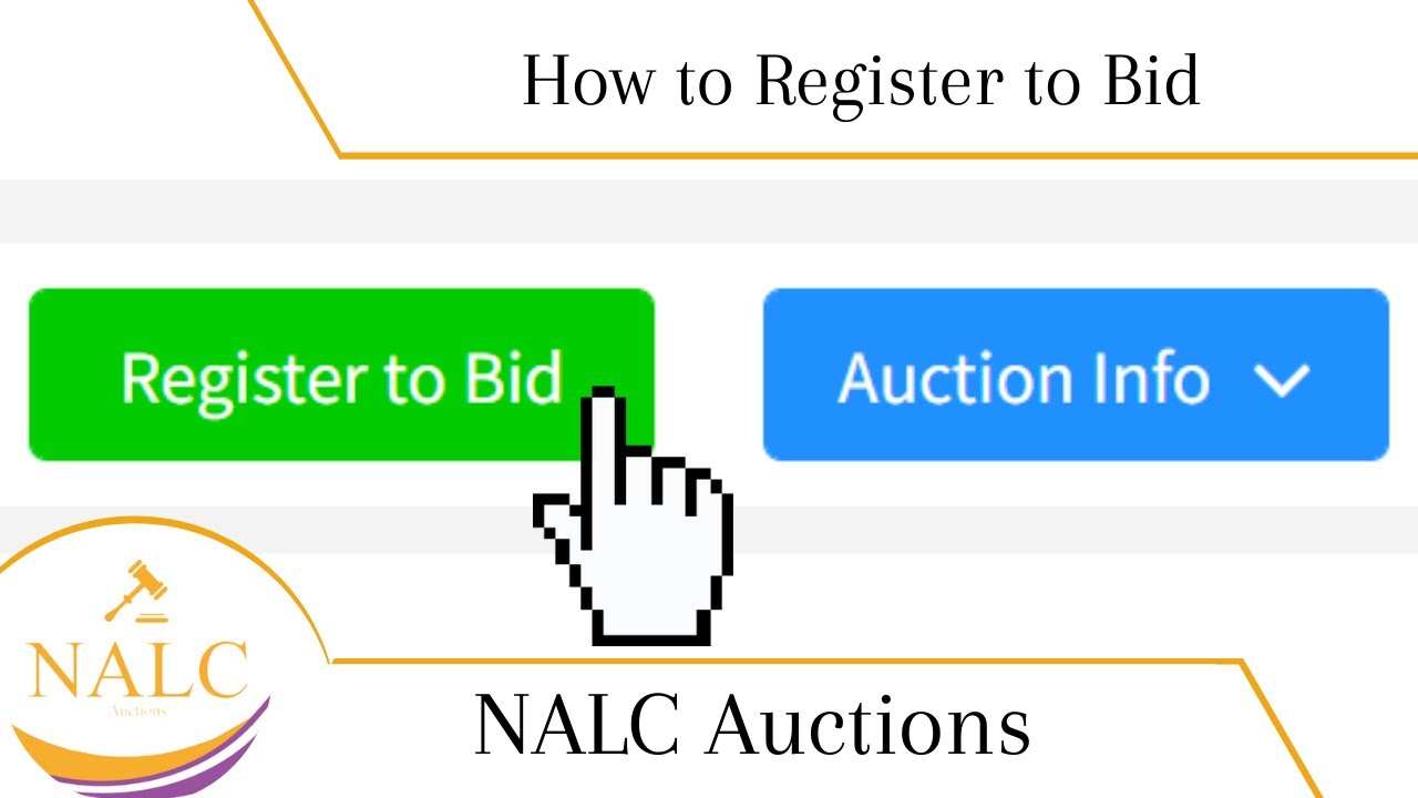 How to Register to Bid at an Auction on easylive.com | NALC Auctions