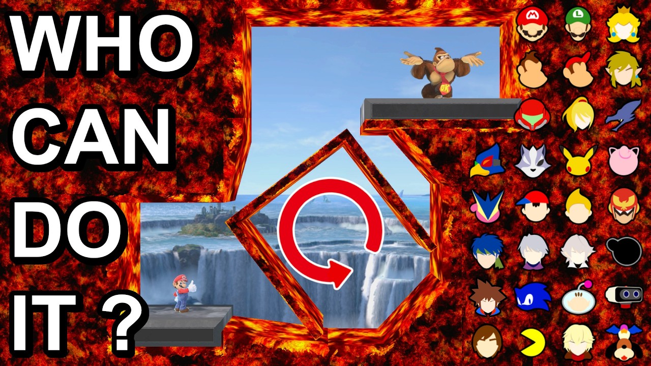 Who Can Reach The Top Through The Rotating Box ? - Super Smash Bros. Ultimate