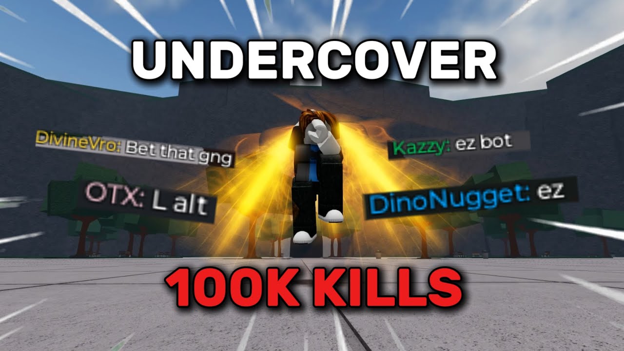 Dominating Players as a UNDERCOVER 100K Kills | The Strongest Battlegrounds