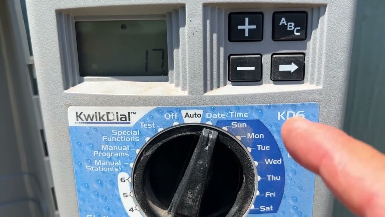 Cómo programar el Control de irrigación KwikDial de Irritrol