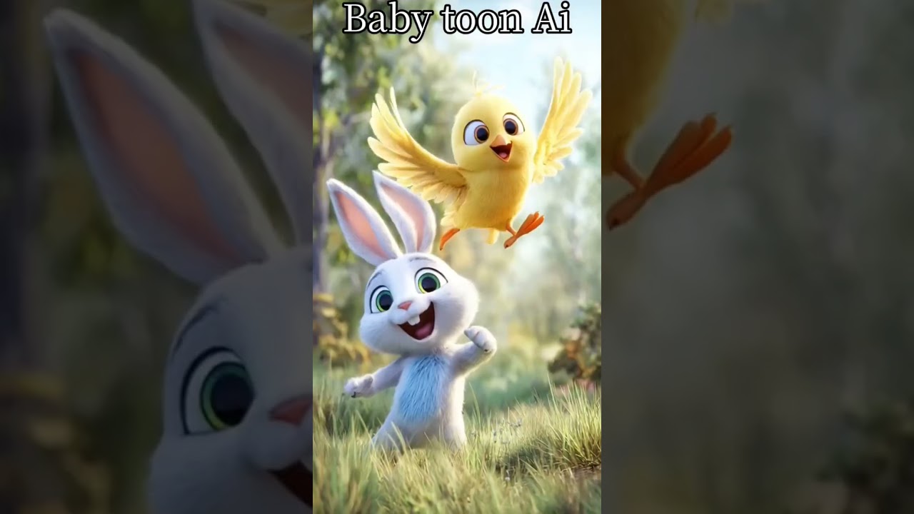 Little Bird & Rabbit Cartoon Story. একটি choto pakhi বনে kata গাছের মধ্যে আটকে যায়। 