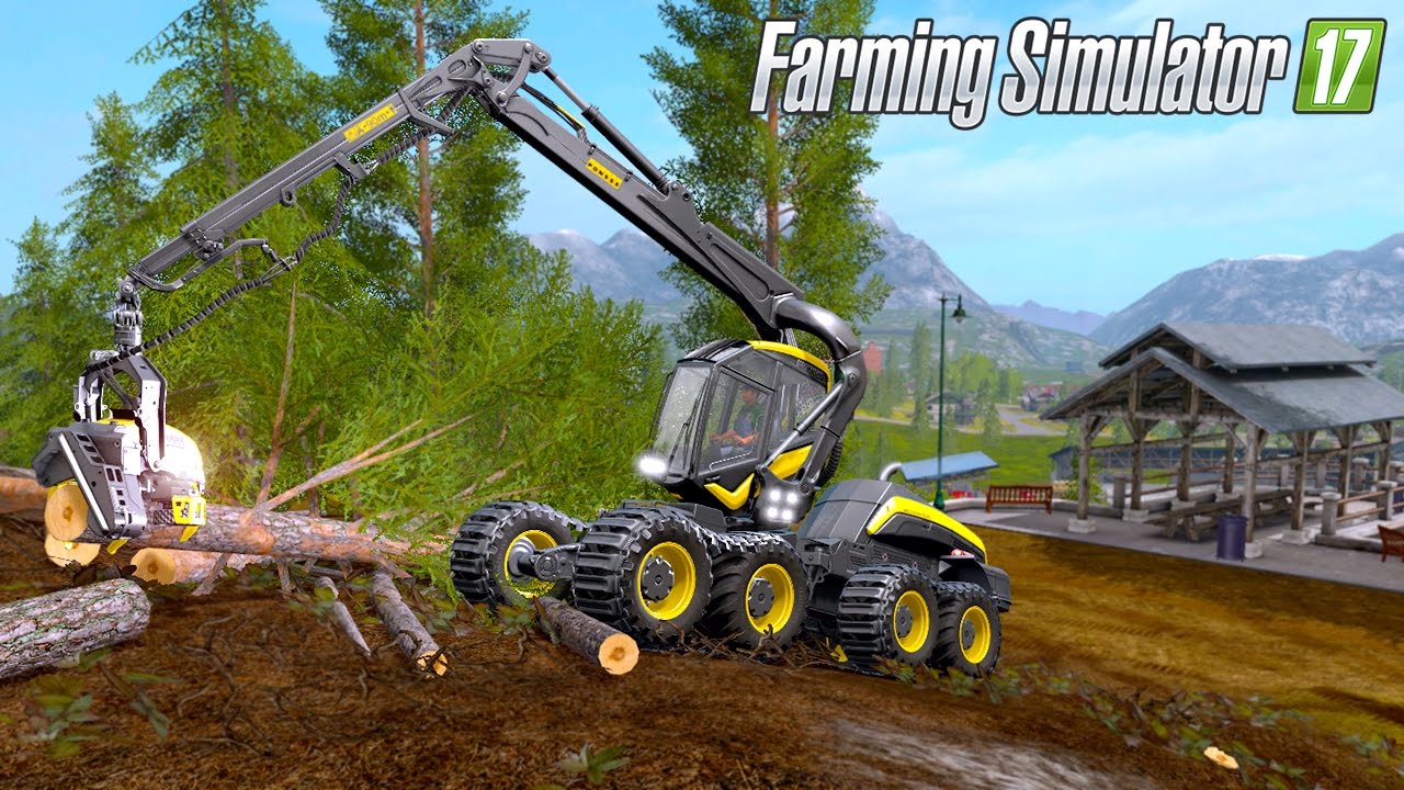 Farming Simulator 17 - Forestry with Ponsse Scorpionking Harvester!
