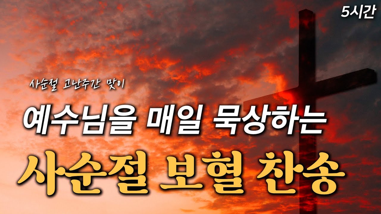 [사순절 보혈 찬송] 예수님의 보혈을 매일 묵상하는 사순절 보혈찬송 연속듣기 HYMNS🙏🏻 | 중간광고 없음 | 찬송가 연속 듣기, 십자가찬송, 보혈찬송, 고난주간