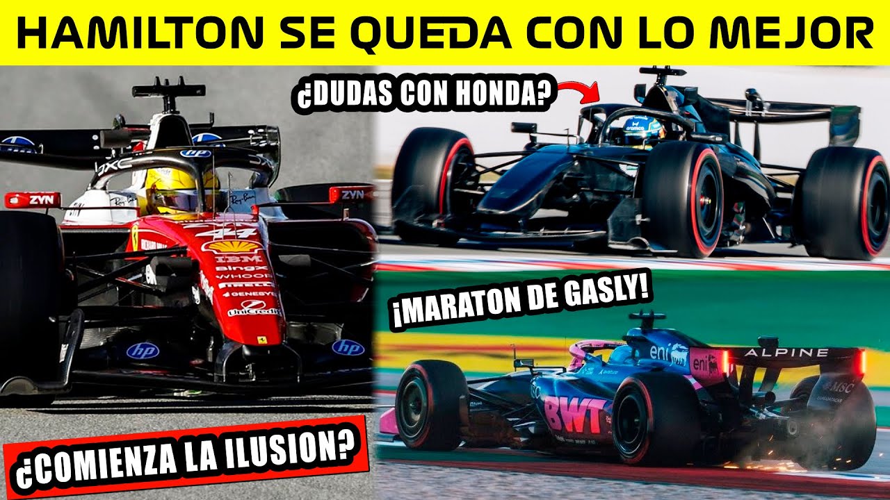 ⚠️HAMILTON y FERRARI se QUEDAN con el RECORD de la PRETEMPORADA✅ AMR26 DUDAS con HONDA🤔 GASLY 164 VT