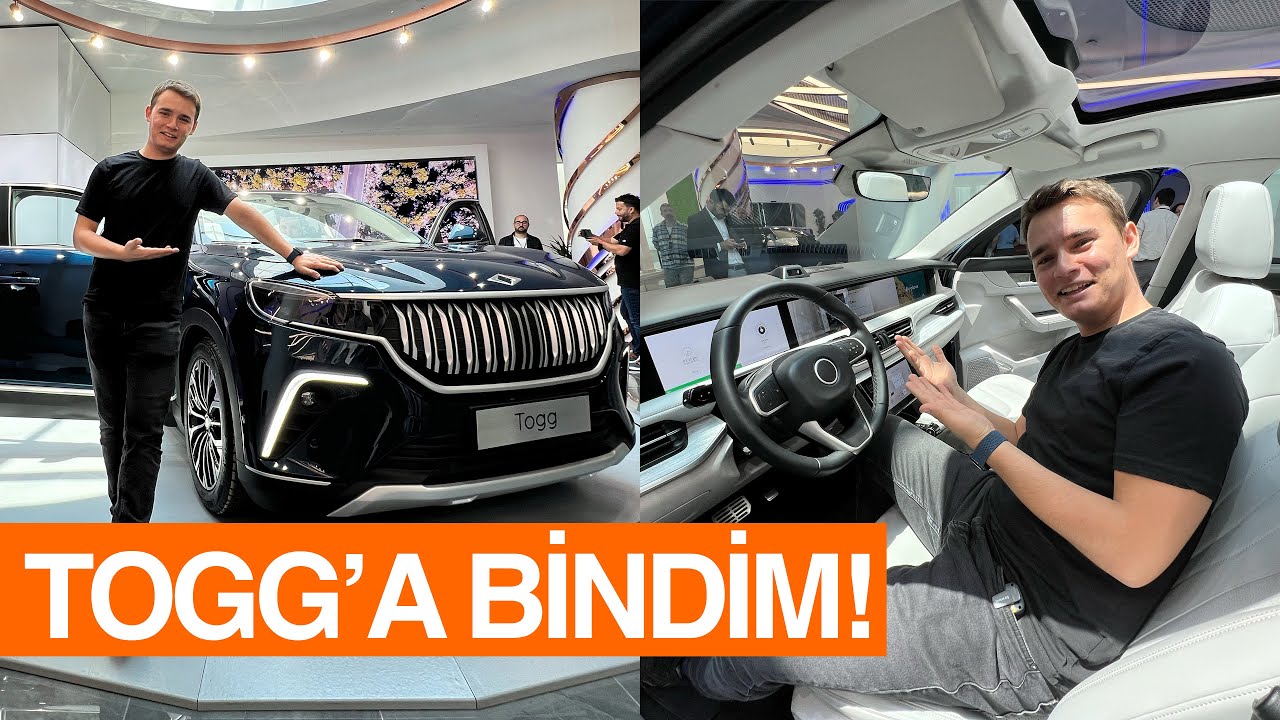 YERLİ OTOMOBİL TOGG'A BİNDİM! İç ve dış tasarıma ilk bakış