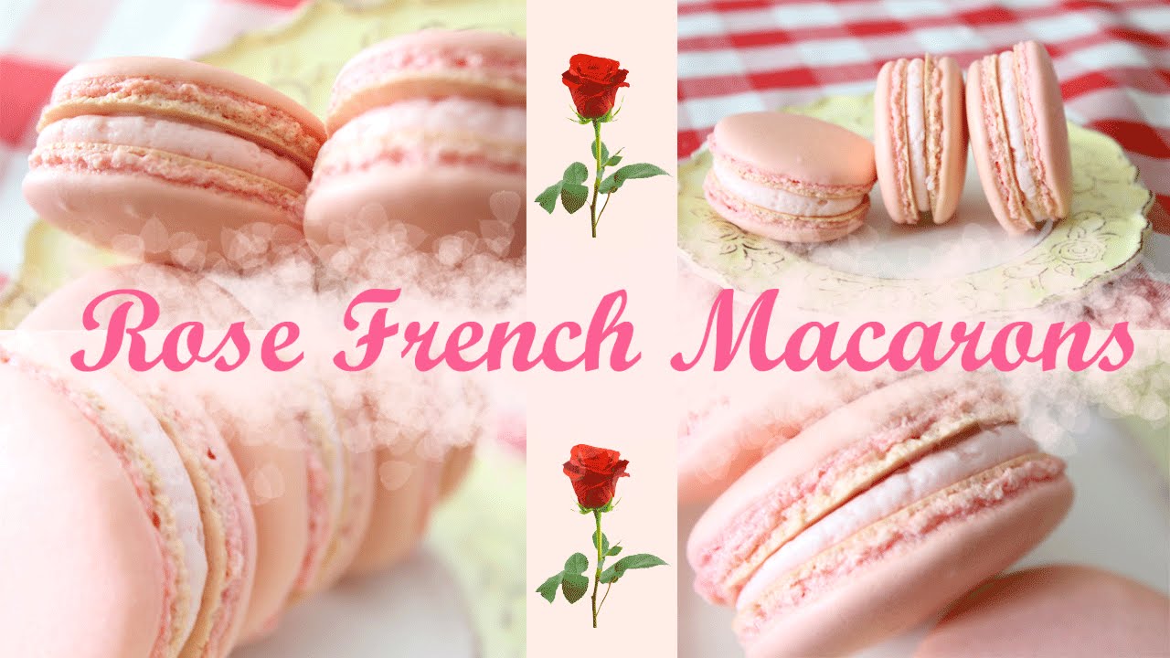 Rose French Macarons  - How To Easy Baking Tutorial