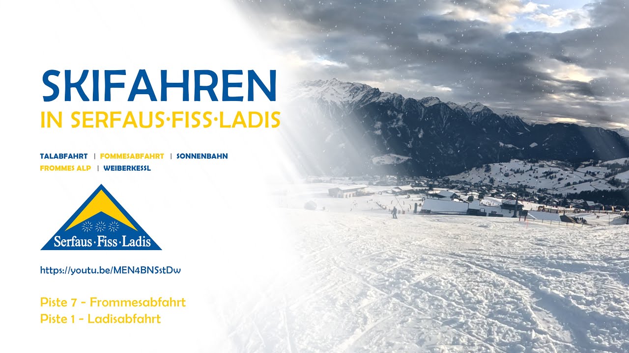 Serfaus Fiss Ladis - Talabfahrt vom Schönjöchl nach Ladis