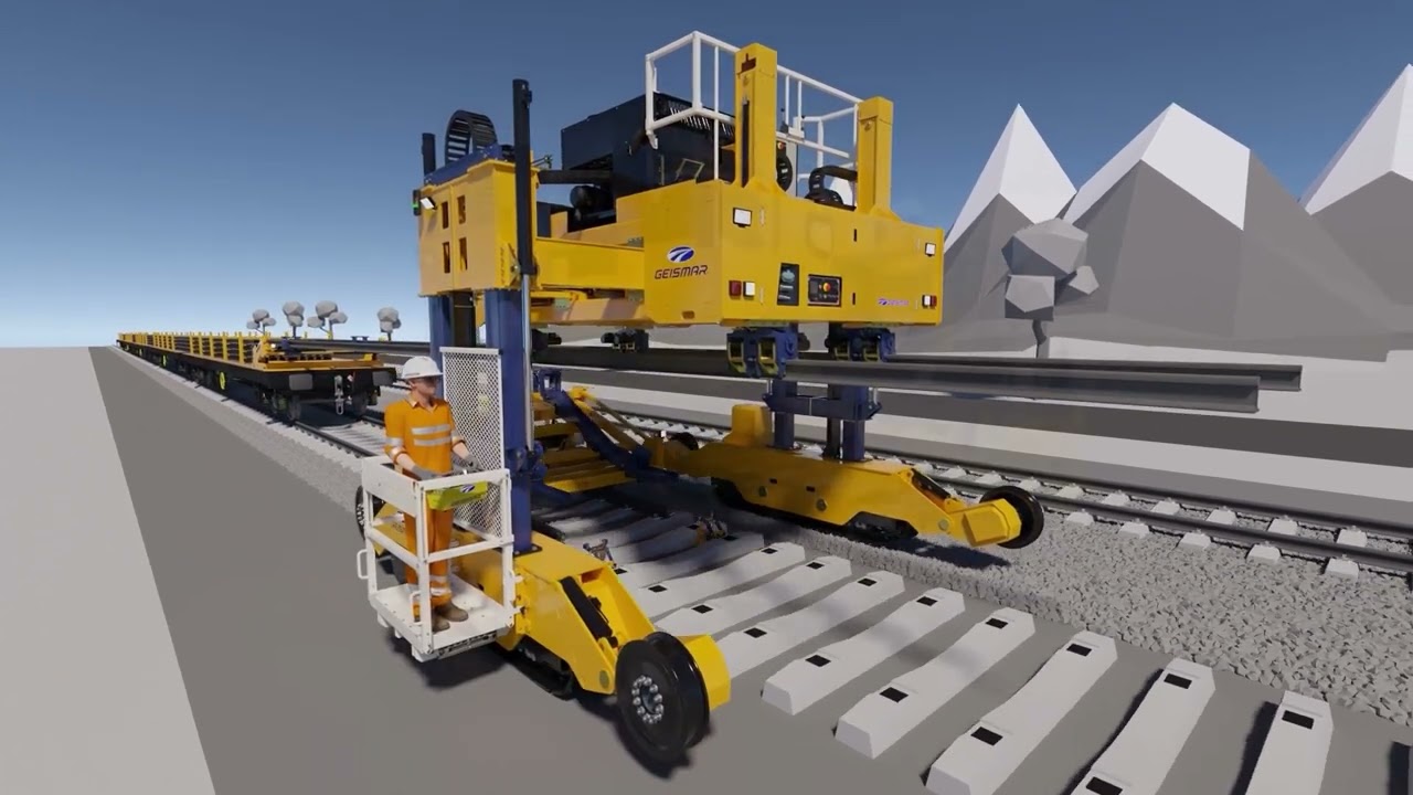 ECTR - Gantry for laying rail | Geismar