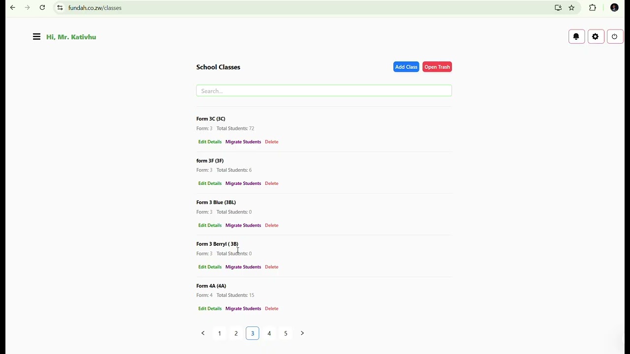 5  create classes