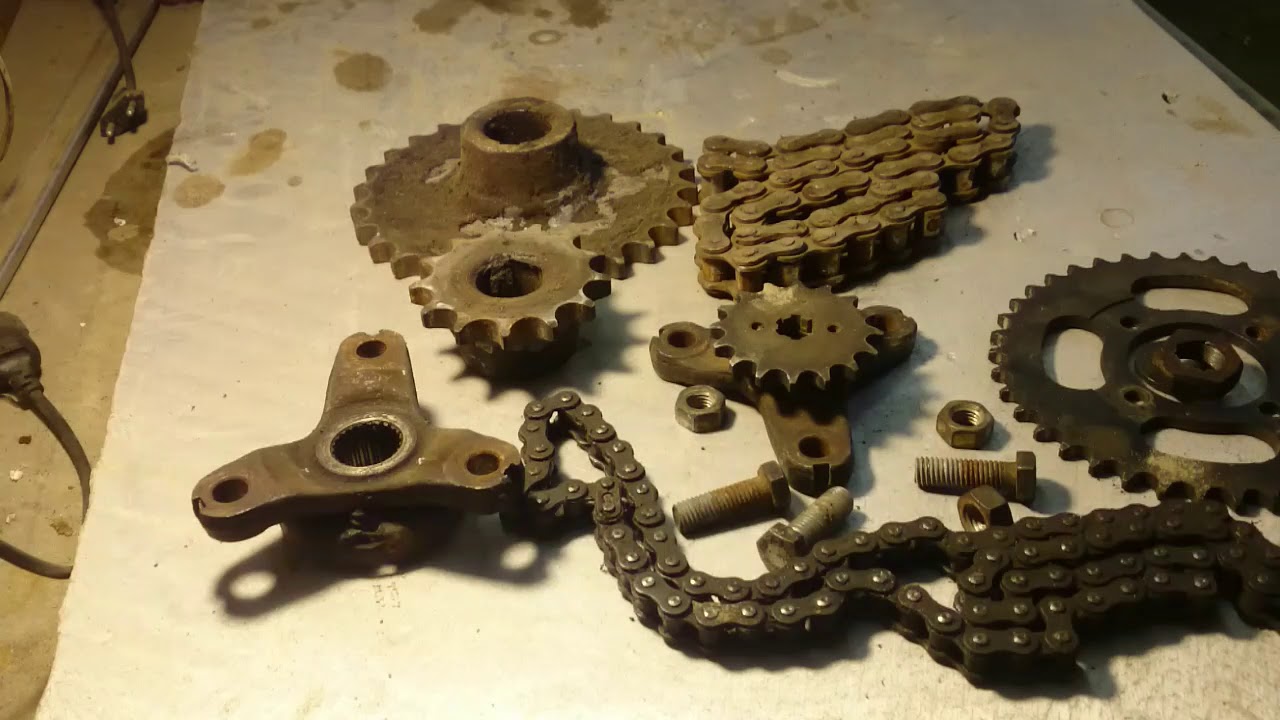 Трансмиссия минитрактора без токаря Mini-traktor transmission