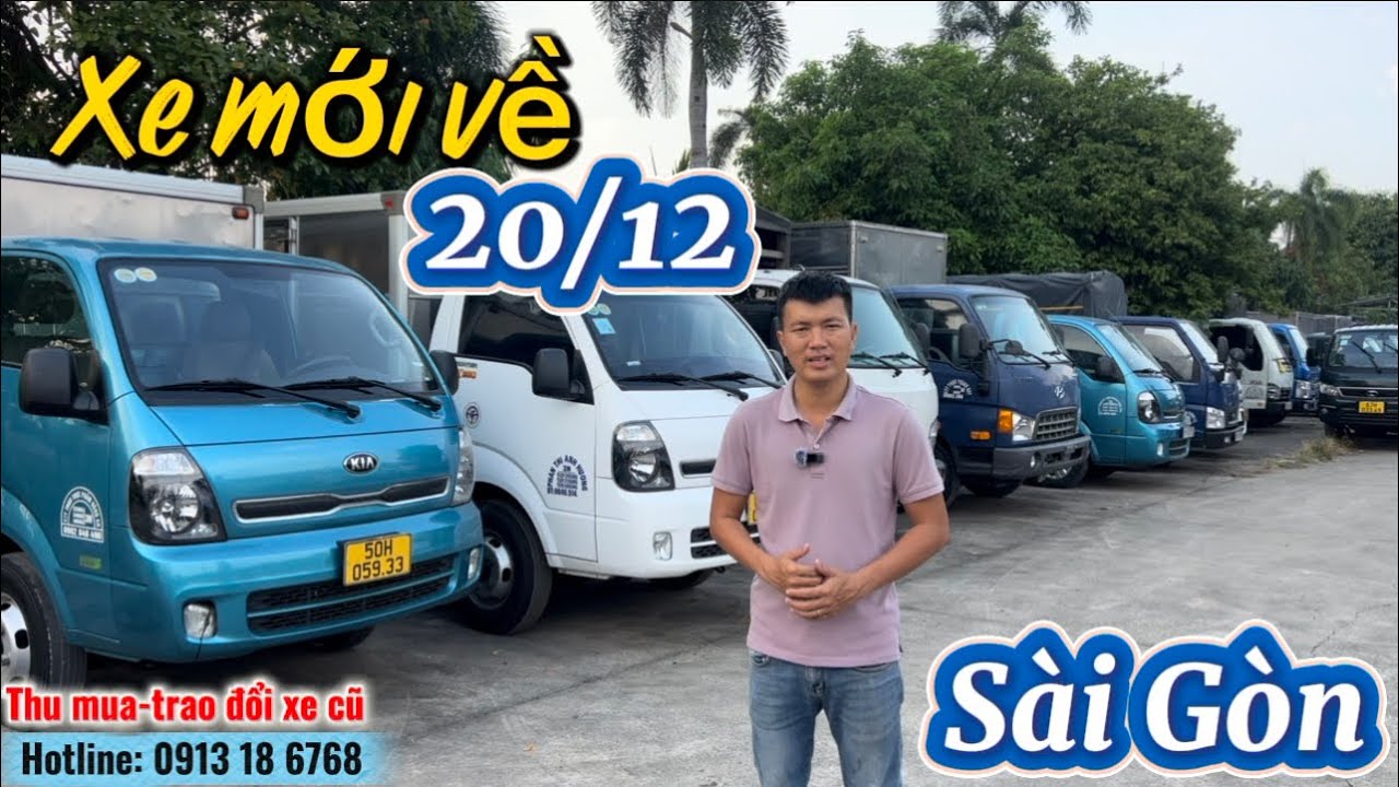 Xe tải cũ mới về 5xe K250, Kia K2700, iz250 th&ugrave;ng mui bạt v&agrave; th&ugrave;ng k&iacute;n| Thu mua xe tải cũ gi&aacute; cao