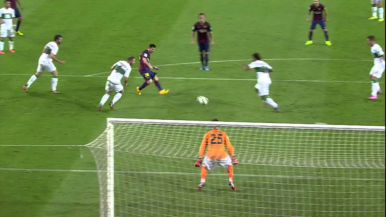 Goal of Messi (3-0) FC Barcelona - Elche CF - HD