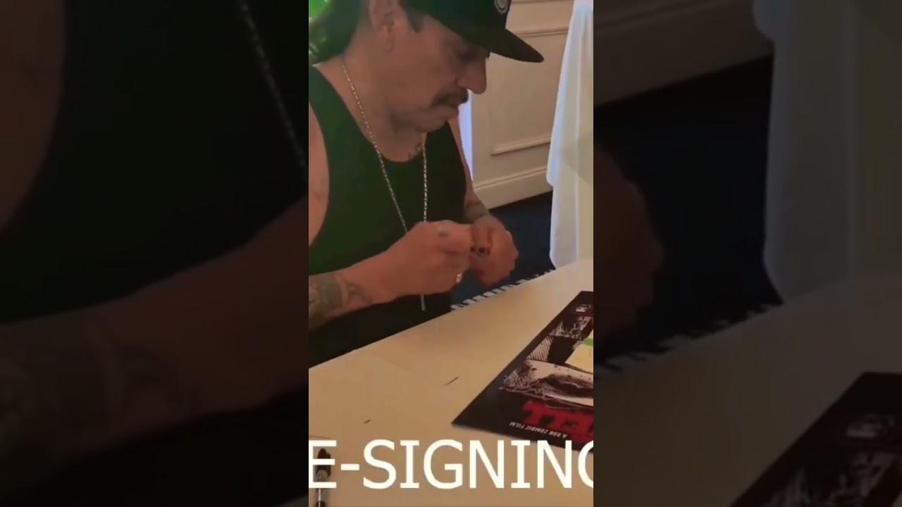 Danny Trejo MESSES UP signing my 3 From Hell poster 