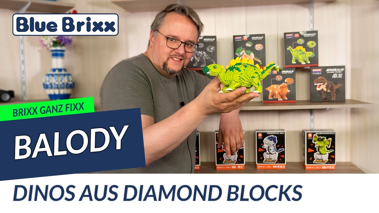 Brixx ganz fixx: Balody Stegosaurus  @BlueBrixx Group  - &uuml;ber 1300 Diamondblocks!