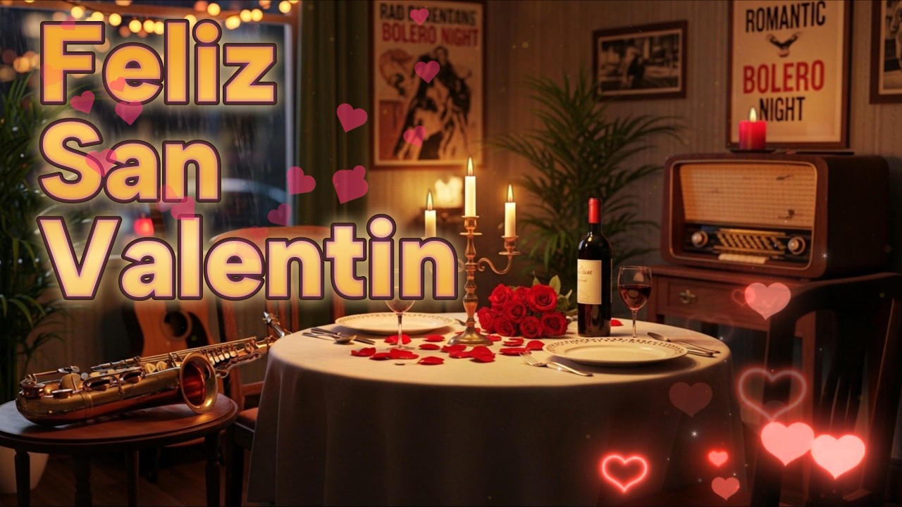 Boleros Románticos con Saxofón 🎷 Para Celebrar el Amor y la Amistad ❤️
