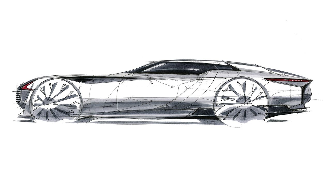 How to sketch car side view
