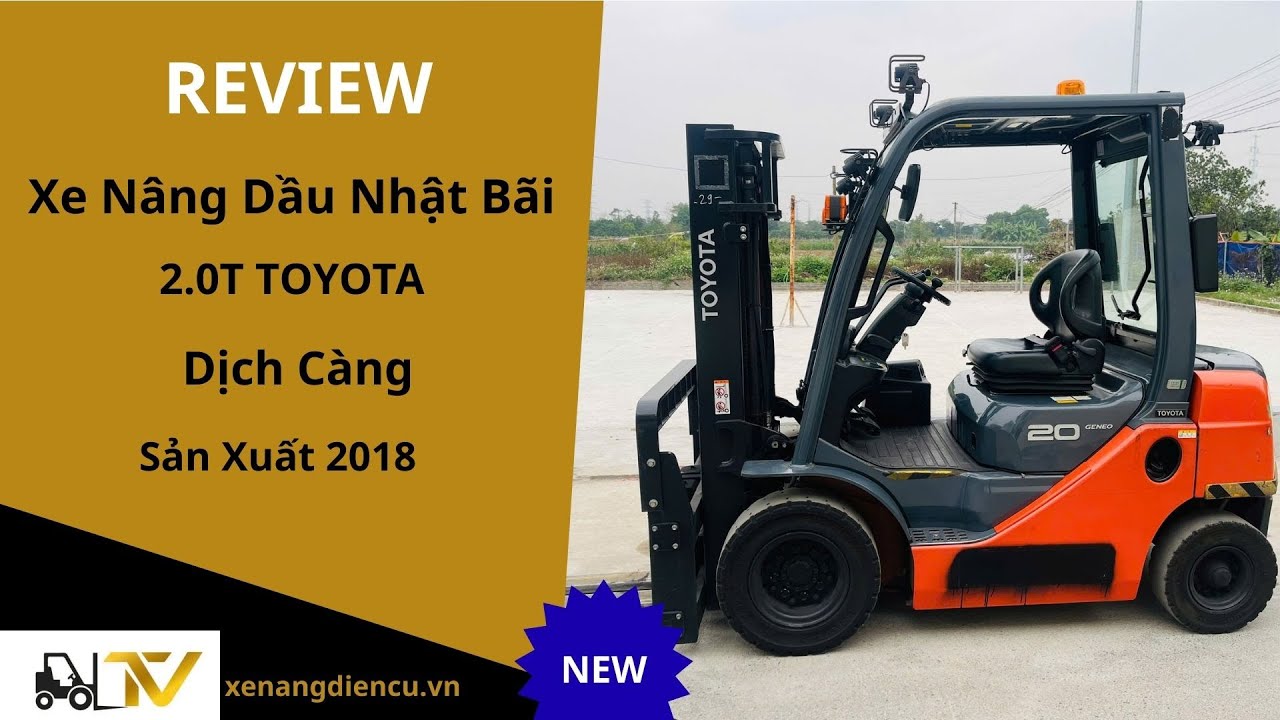 Xe nâng dầu Nhật Bãi 2.0T, Toyota 02-8FD20 hàng đã qua sử dụng (Nhật Bản) mã TV.D102